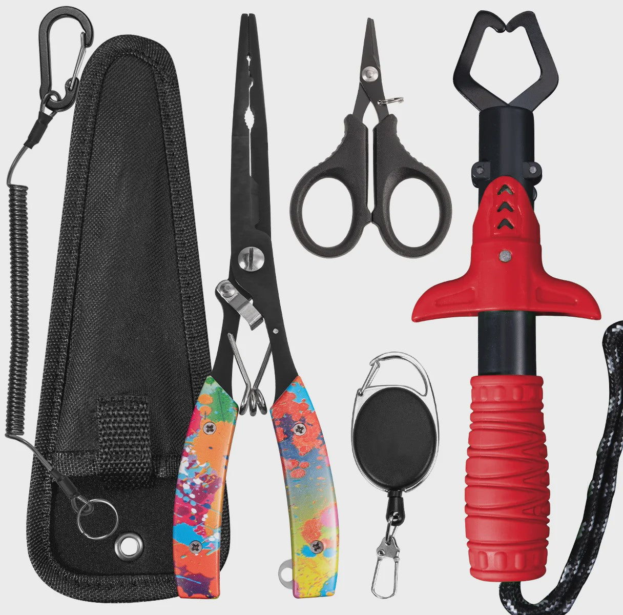 Multifunctionele Visset: RVS Pliers, Lijnknipper & Fish Grip - Zoutwaterbestendig