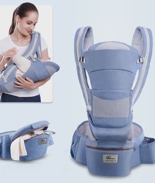 Ergonomische Baby Draagzak - Heupzitje, Rugdrager & Wikkeldoek voor Baby's
