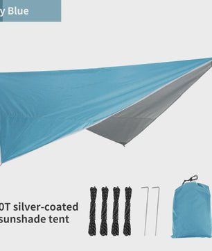 Waterdichte Tarp 340x260cm - UV-bestendig Kampeerzeil & Luifel voor Buiten