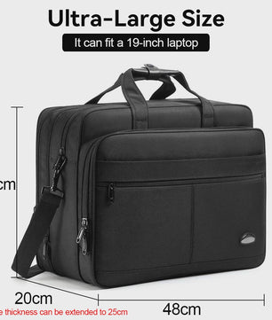 Ruime Heren Laptoptas - Zakelijk & Casual Schoudertas (15.6" - 19")