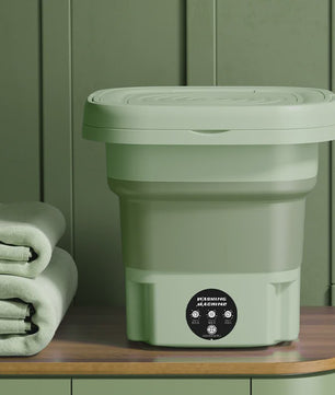 8L Opvouwbare Mini Wasmachine met Centrifugefunctie - Draagbaar & Compact