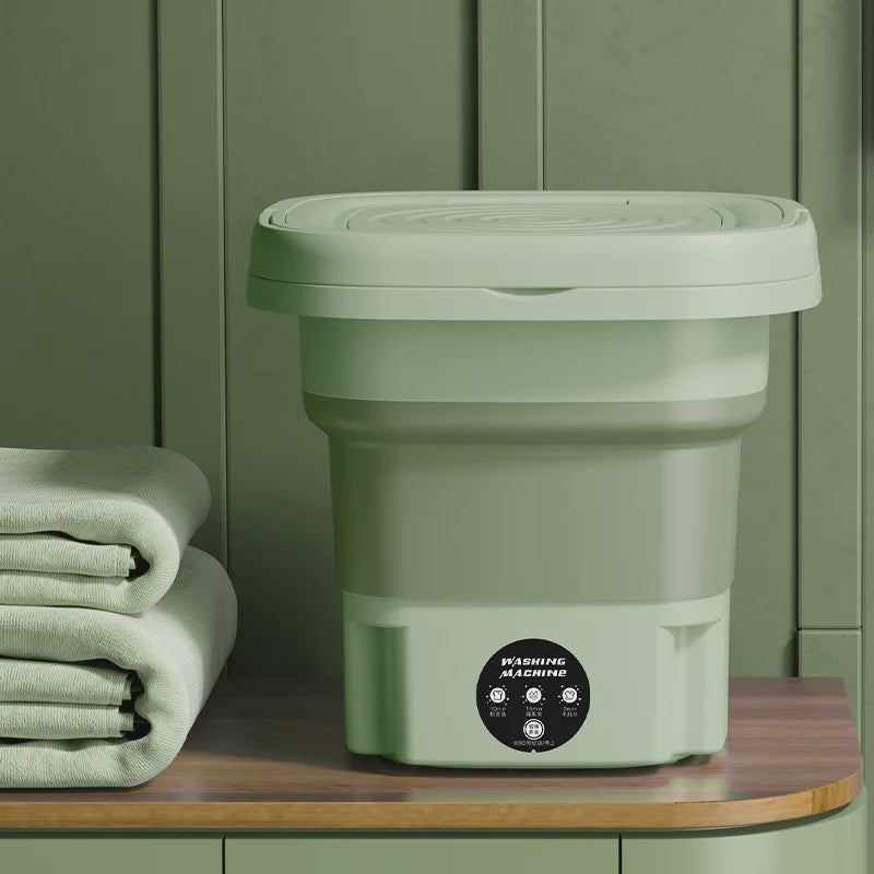 8L Opvouwbare Mini Wasmachine met Centrifugefunctie - Draagbaar & Compact