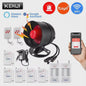 KERUI Slimme WiFi Sirene Alarm - 110dB Luide Luidspreker met Bewegings- en Deur/Raam Sensoren