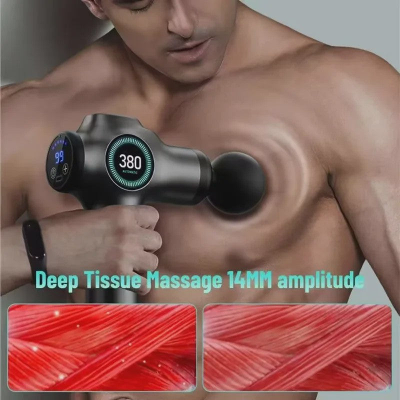 Draagbaar Massagepistool voor Diepe Weefselmassage - USB-C Oplaadbaar