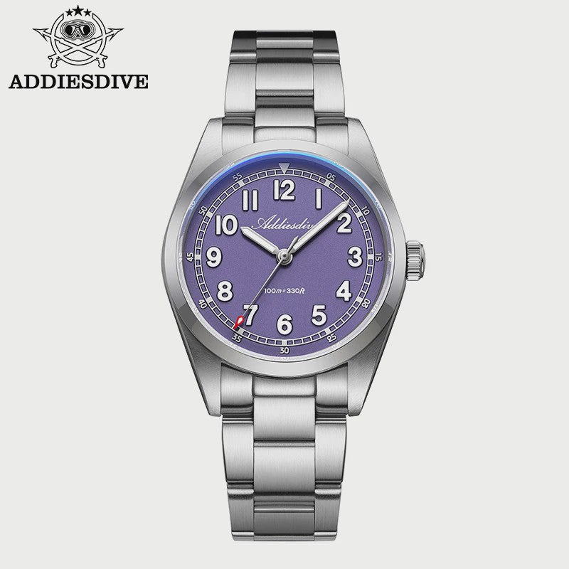 ADDIESDIVE Luxe Heren Quartz Horloge - 100m Waterdicht, Saffierglas & BGW9 Lume (AD2521)
