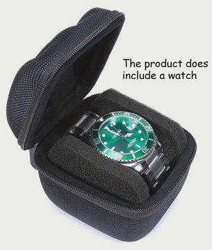 Zwarte Horloge Opbergdoos - Hardcase met Zachte Kussens en Fluweel Voering