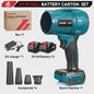 ONEVAN 3500W Krachtige Accu Bladblazer & Stofzuiger - 350M/S - Borstelloze Motor - Compatibel met Makita 18V