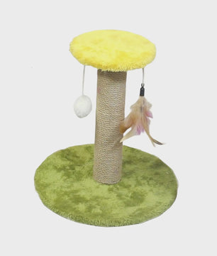 Kattenkrabpaal met Sisal Touw en Speeltjes - Beschermt uw Meubels