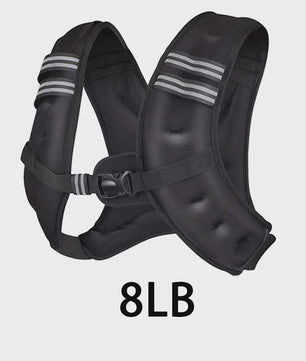 Verzwaarde Vest voor Training en Cardio - 3.6kg/5.4kg Gewicht Inbegrepen