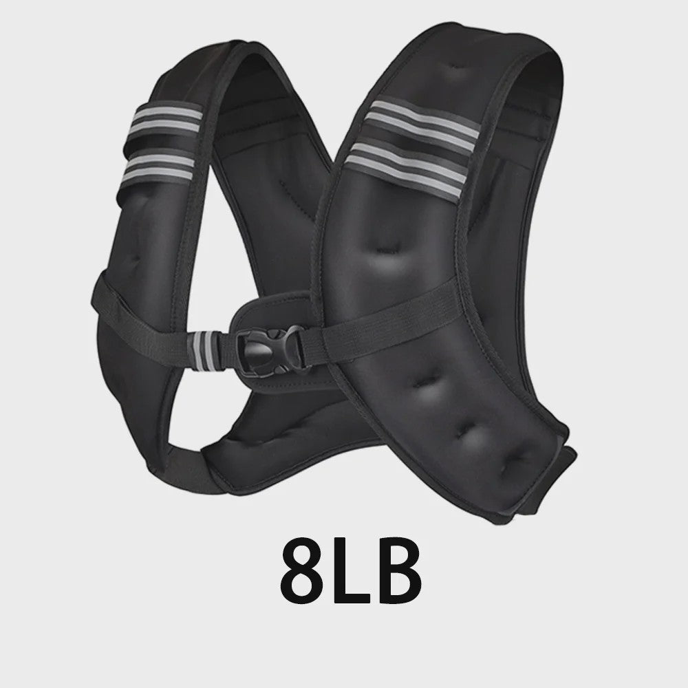 Verzwaarde Vest voor Training en Cardio - 3.6kg/5.4kg Gewicht Inbegrepen
