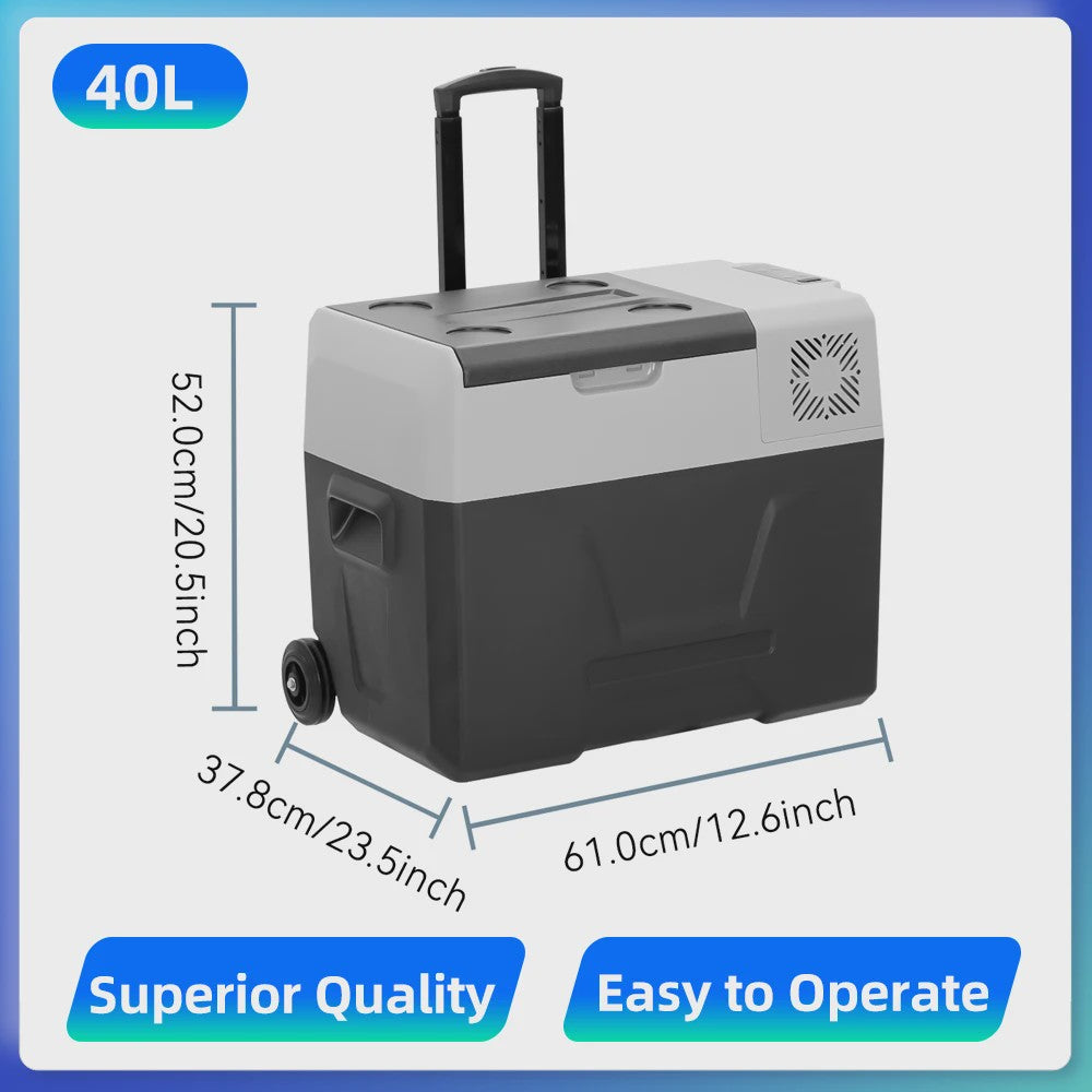 Podofo Draagbare Auto Koel-/Vriesbox 30L-50L - Compressor Koelkast voor Camping & Reizen