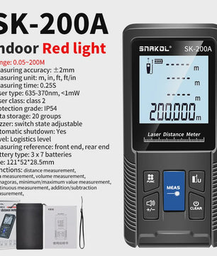 Digitale Laser Afstandsmeter 40m-120m - Precisie Meetlint met Diverse Functies
