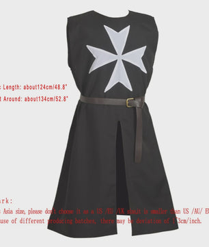 Middeleeuwse Tunic Kostuum voor Heren - Viking, Tempelier & Ridder Outfit