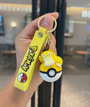 Pokémon Sleutelhanger Set met Pikachu, Eevee & Charmander - Leuke Anime Accessoire voor Tassen & Rugzakken