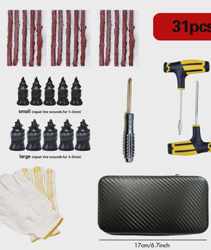 Universele Bandenreparatieset - Noodreparatiegereedschap voor Auto, Motor, Vrachtwagen