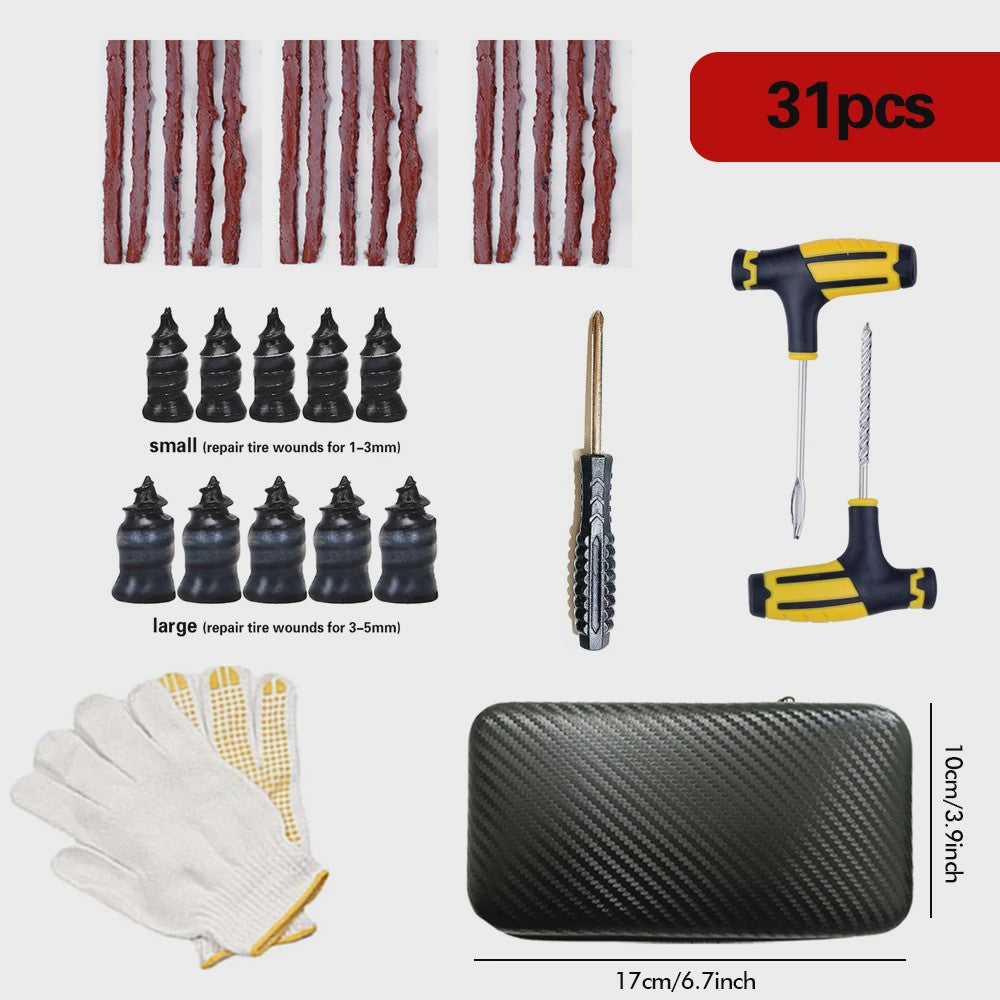 Universele Bandenreparatieset - Noodreparatiegereedschap voor Auto, Motor, Vrachtwagen