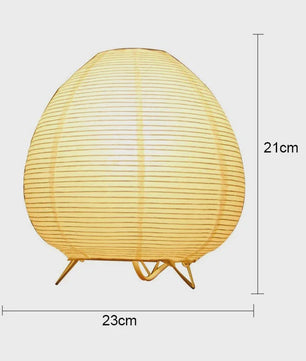 Japanse Rijstpapieren Tafellamp met LED - Sfeervolle Verlichting voor Woonkamer, Slaapkamer & Bureau
