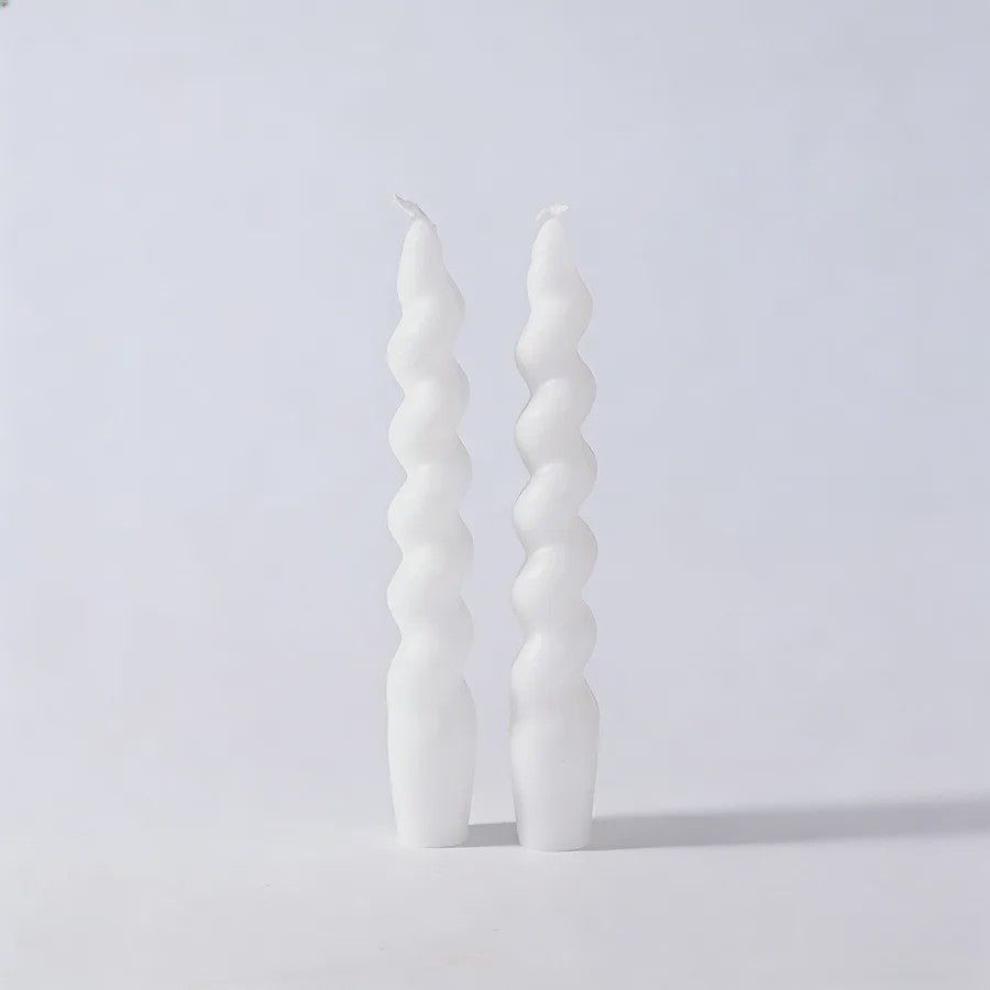 Set van 2 Gekleurde Spiraalkaarsen - Soja Was Aromatherapie Kaarsen voor Huisdecoratie & Cadeau