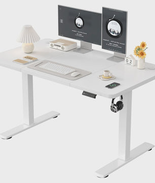 Elektrisch In hoogte Verstelbaar Bureau 120x60 cm met USB-poort - Ergonomisch Thuiswerk Bureau