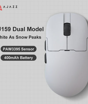 Ajazz AJ159 PRO/APEX Gaming Muis: 8000Hz, PAW3950 Sensor, Kleurenscherm Dock
