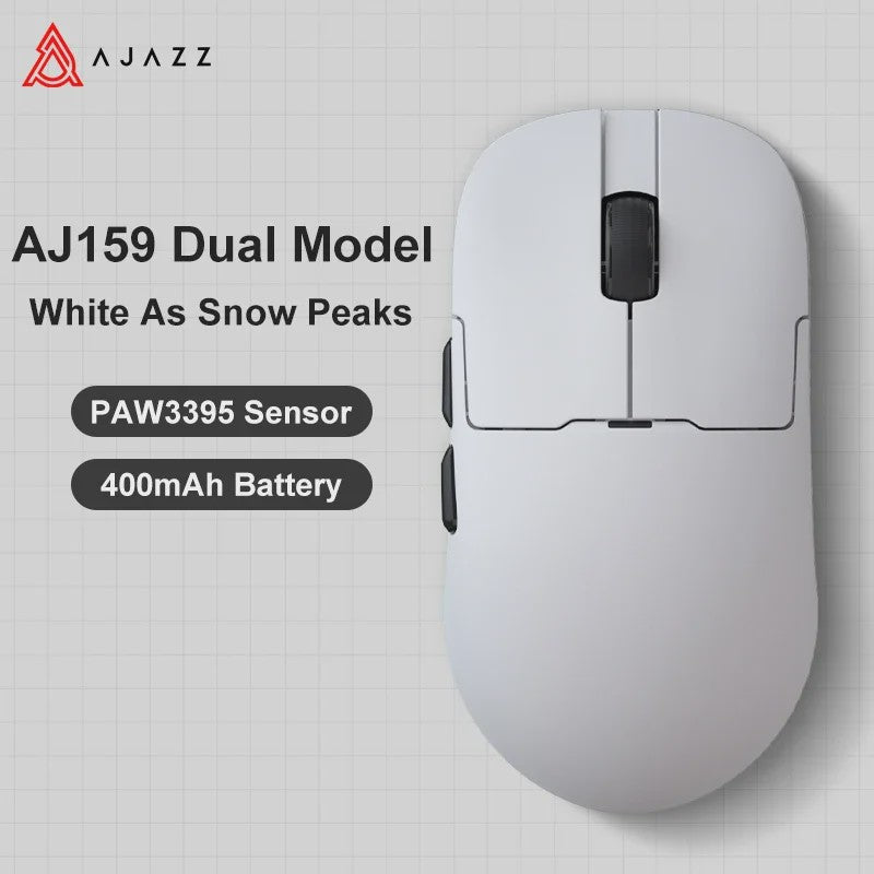 Ajazz AJ159 PRO/APEX Gaming Muis: 8000Hz, PAW3950 Sensor, Kleurenscherm Dock