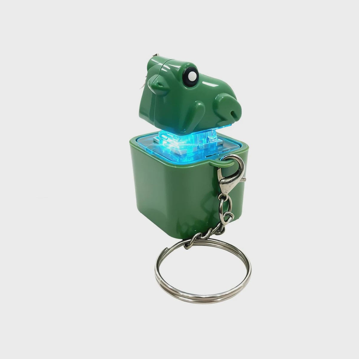 Grappige Kikker Sleutelhanger met Geluid & LED - Oplaadbare Fidget Toy