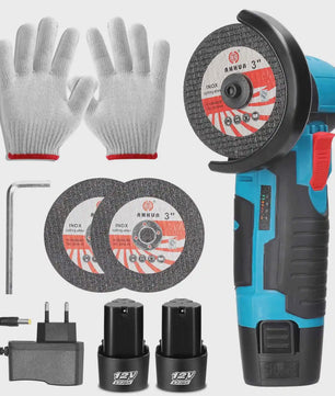 12V Snoerloze Haakse Slijper Kit - Compacte Mini Polijst- en Snijmachine voor Doe-het-zelf