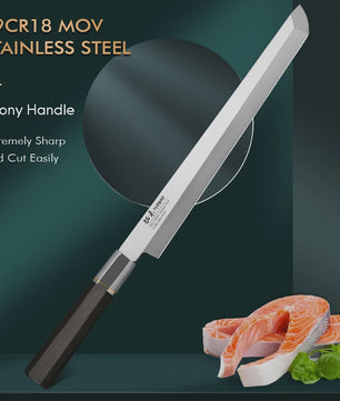 Turwho Japans Sashimi Mes 270mm - Professioneel Vis & Vlees Snijmes van X9Cr18Mov Staal