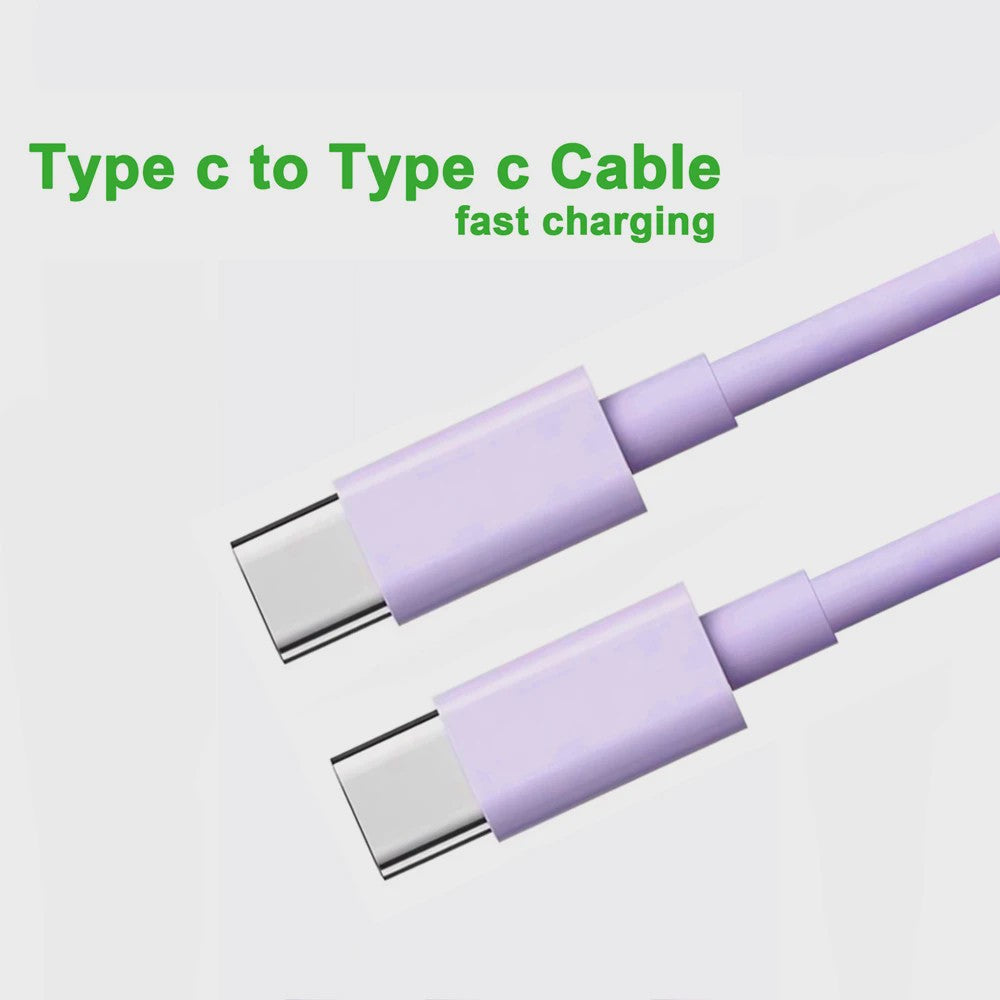 USB-C naar USB-C Kabel 60W PD Snelladen & Data | 1M/2M/3M