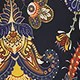 Vintage Etnisch 'Nut-Flower' Print Dames Badpak - Zwart/Bruin