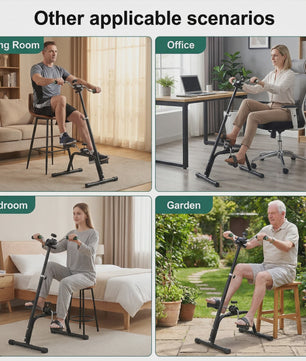 Compacte Hometrainer Fiets voor Benen en Armen - Verstelbare Weerstand - Ideaal voor Senioren en Zittend Gebruik