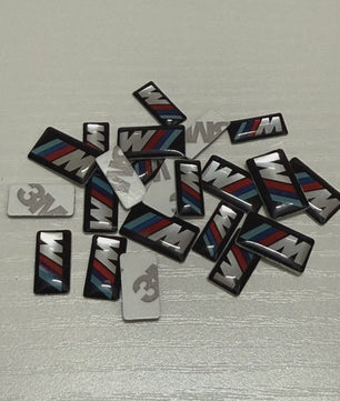 4x BMW M Performance Logo Embleem Stickers - Stuurwiel, Velgen & Interieur