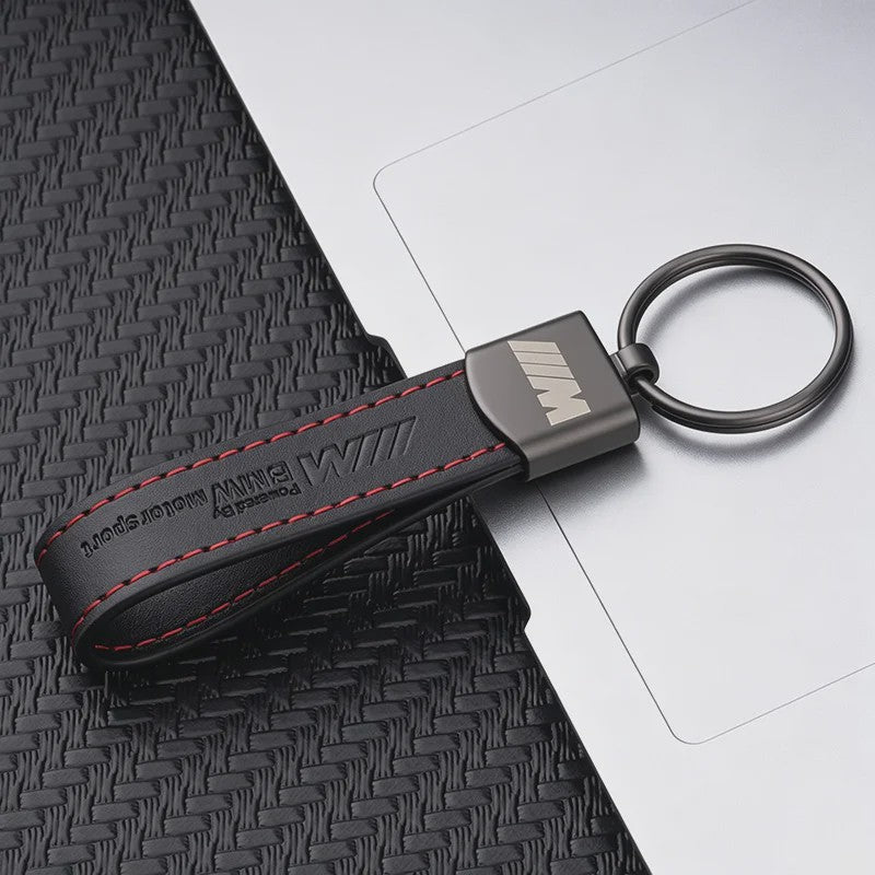 Luxe Lederen Sleutelhanger BMW M - Sportief Design voor BMW 1-7 Serie, X1-X7