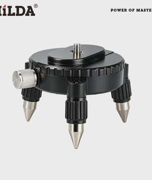 HILDA 360° Roterende Laserwaterpas Beugel met Verstelbare Basis en 1/4" & 5/8" Schroef voor Statief