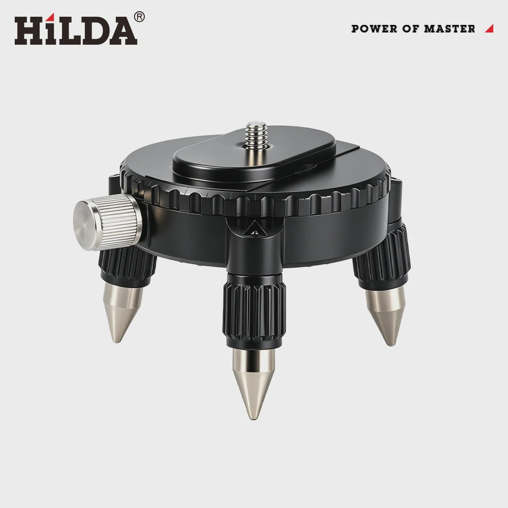 HILDA 360° Roterende Laserwaterpas Beugel met Verstelbare Basis en 1/4" & 5/8" Schroef voor Statief