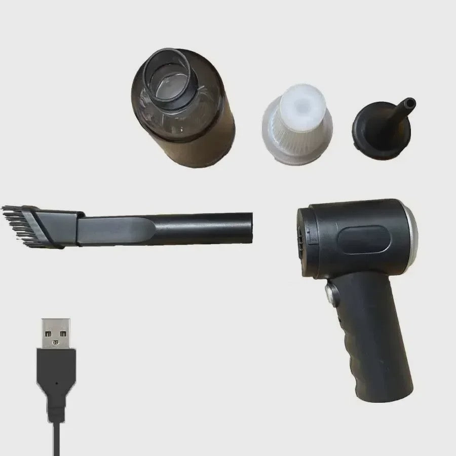 Draadloze Mini Stofzuiger 9000Pa - Krachtige Zuigkracht, USB Oplaadbaar voor Auto & Huis