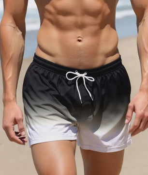 Heren Sneldrogende Zwemshorts met Trekkoord en Zakken - Perfect voor Strand en Zomeractiviteiten