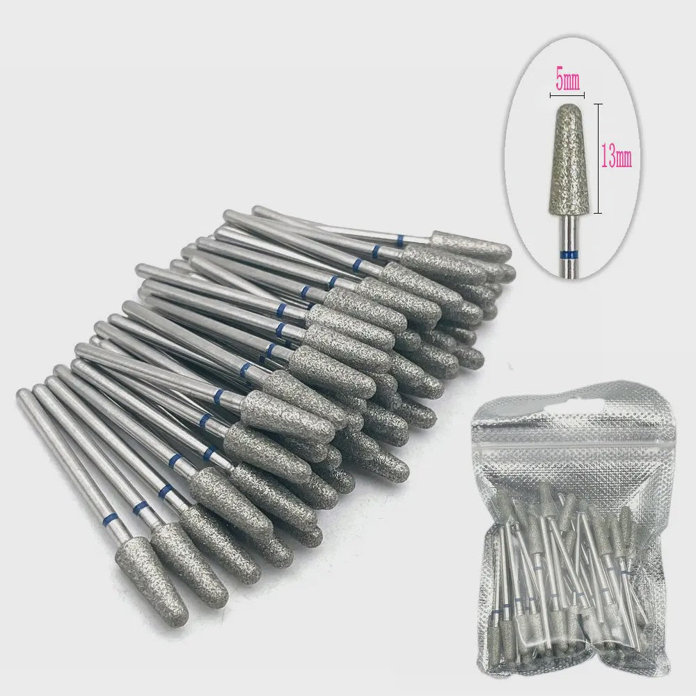 50 Stuks Diamant Freesjes Set - 2.35mm Schacht voor Nagel- en Tandheelkundig Gebruik