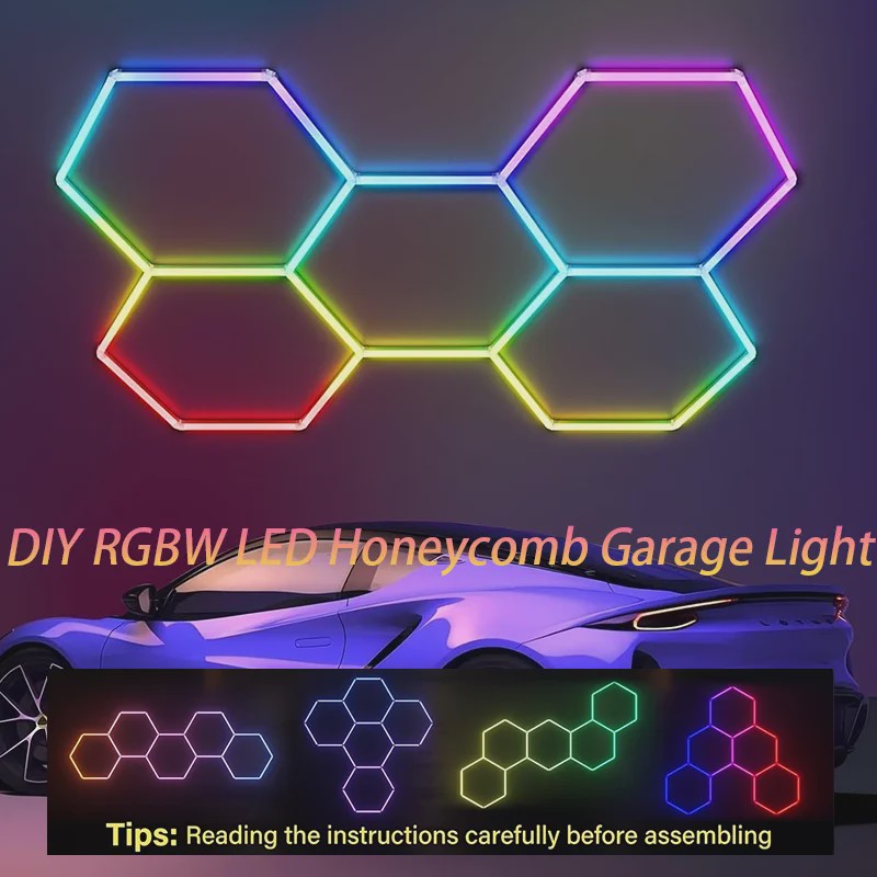 Hexagon LED Verlichting RGB - Dimbare Wandlampen & Plafondlampen voor Gaming, Feest & Garage