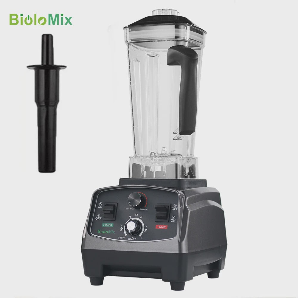 BioloMix 2200W Krachtige Blender met Timer & 2L BPA-vrije Kan - Heavy Duty Mixer