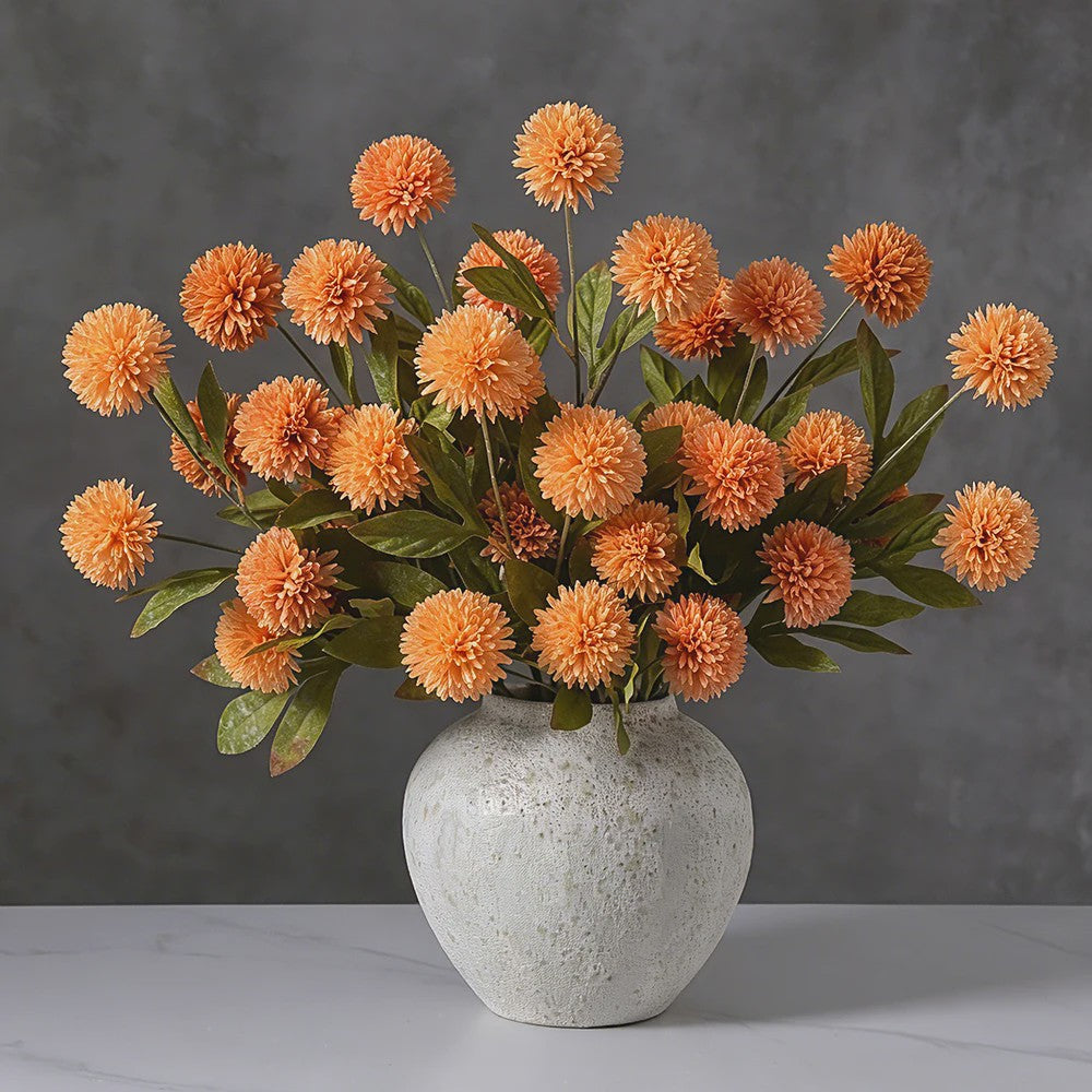 Zijden Kunstbloemen Stelen (70cm) - 4 Bloemhoofden Daisy/Paardenbloem voor Decoratie