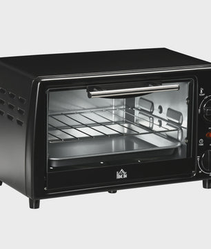 Homcom Mini Oven 10L - Compacte Elektrische Oven met 750W Vermogen