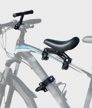 Kinder Fietsstoeltje Voorop met Stuur en Voetsteunen - Veilig en Comfortabel