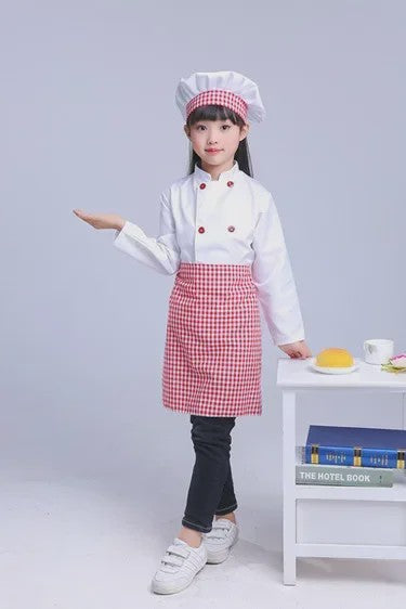 Kinder Koksuniform met Hoed - Keuken Koksbuis & Schort voor Feestjes en Cosplay