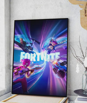 Fortnite Game Poster Canvas Print - Anime Stijl Wanddecoratie