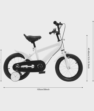 14 Inch Kinderfiets met Zijwielen - Leerfiets voor Jongens en Meisjes