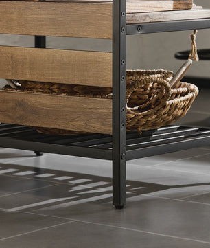Keuken Eiland Trolley met Lades en Planken - Keukenwagen Sideboard