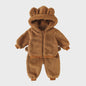 Schattige Babykleding Set: Warm Winterpak met Rits en Lange Broek - Zacht & Comfortabel