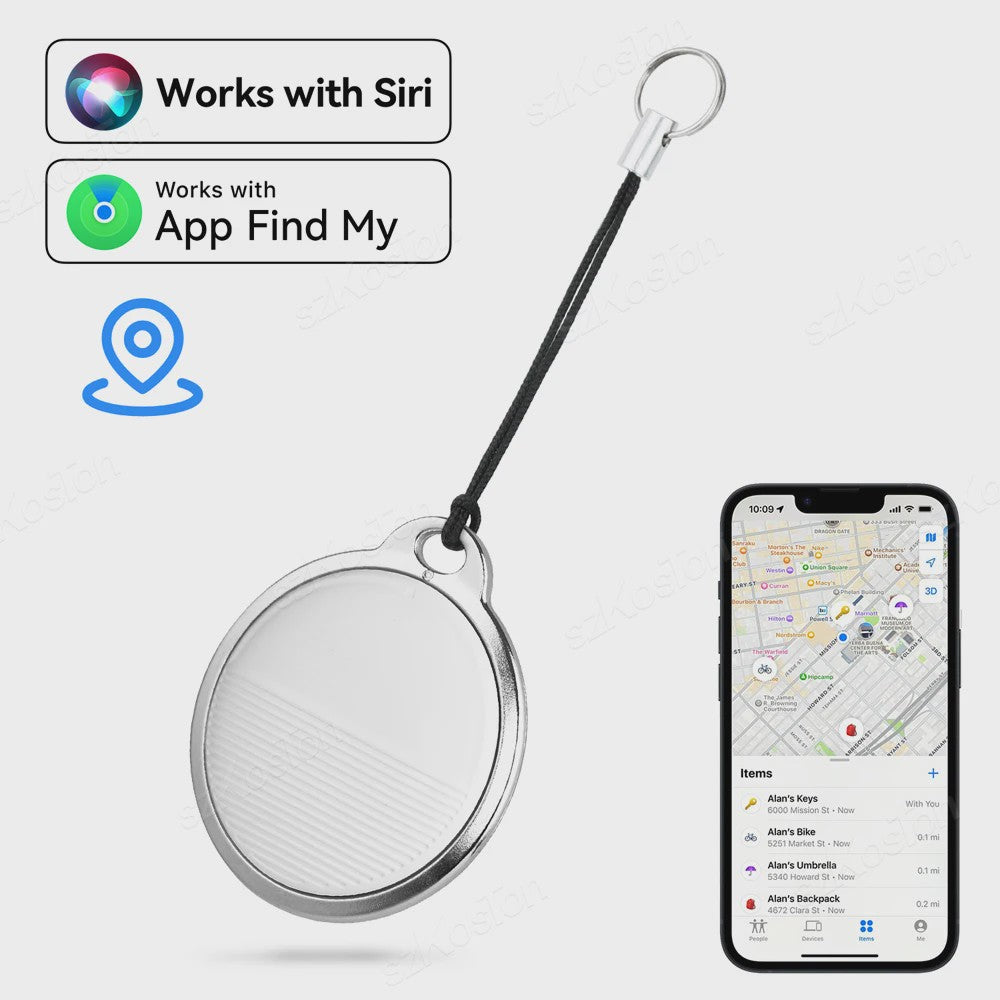 Mini GPS Tracker Smart Tag - Vind Je Sleutels, Tas of Huisdier met Apple Find My