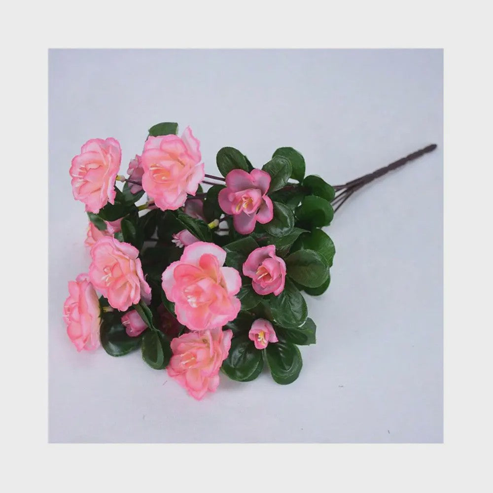 Kunst Azalea Struik Rood - UV-bestendig, Decoratieve Nepbloemen voor Buiten en Binnen